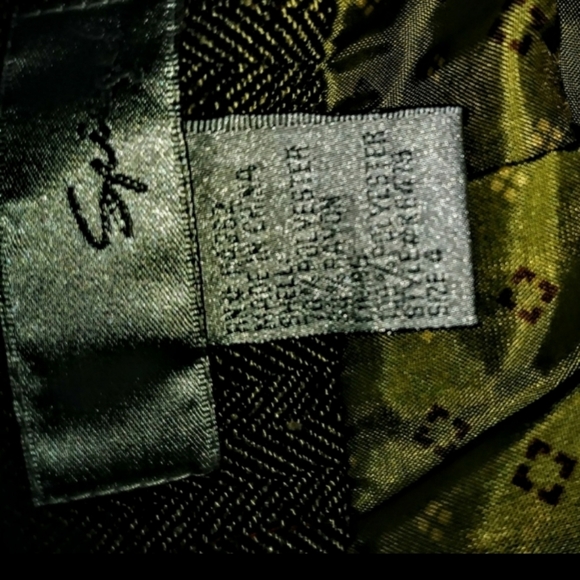 Spiegel Suit Tweed Jacket Brown Vintage Herringbone Size 4 - Picture 10 of 15